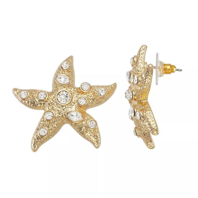 Celebrate Together Gold Tone Starfish Stud Earrings, Womens, None Product Image