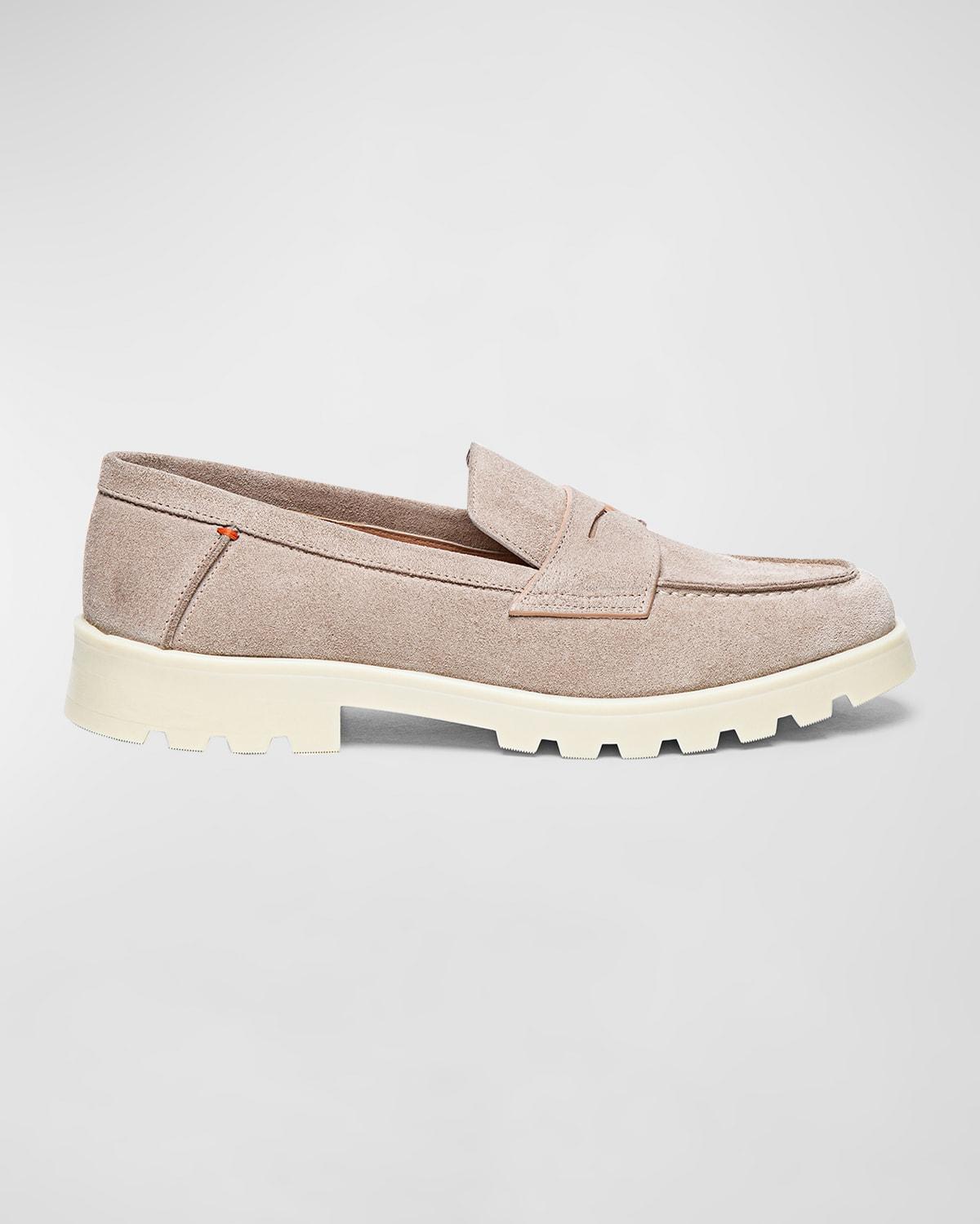 Suede Casual Flat Loafers Product Image