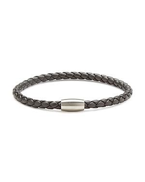 Mens Magnet Clasp Leather Bracelet Product Image