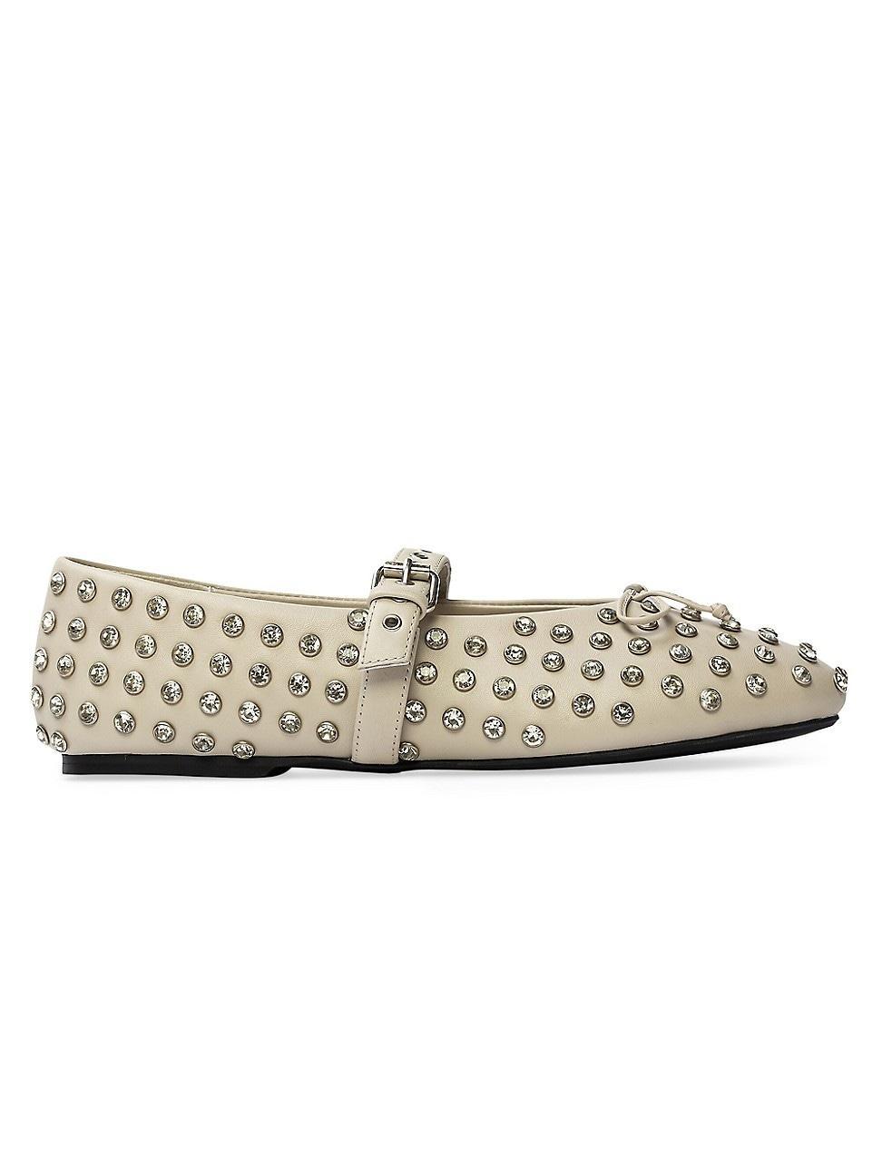 Womens Mimi Studded Ballerina Flats Product Image