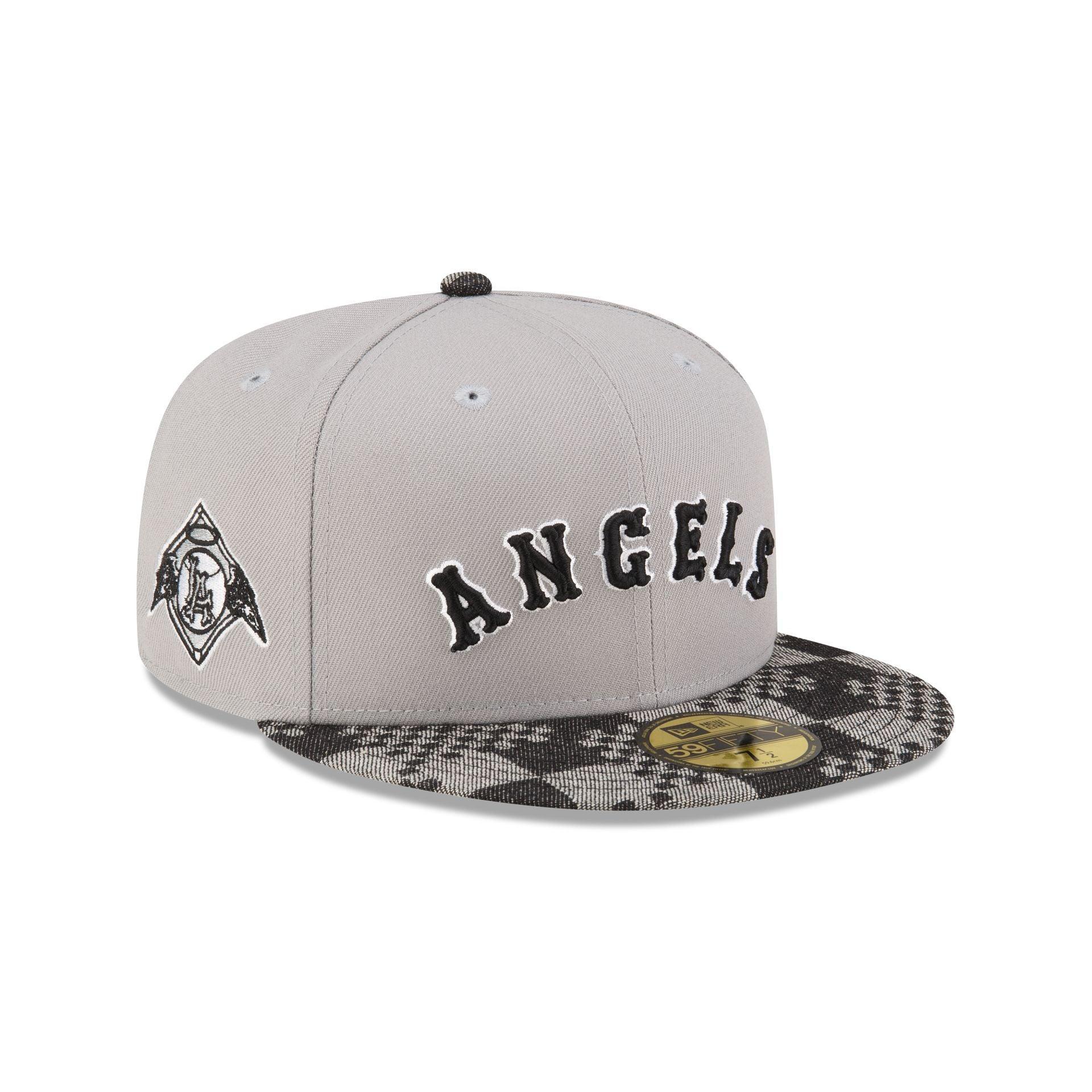 Los Angeles Angels Pattern Denim 59FIFTY Fitted Hat Male Product Image