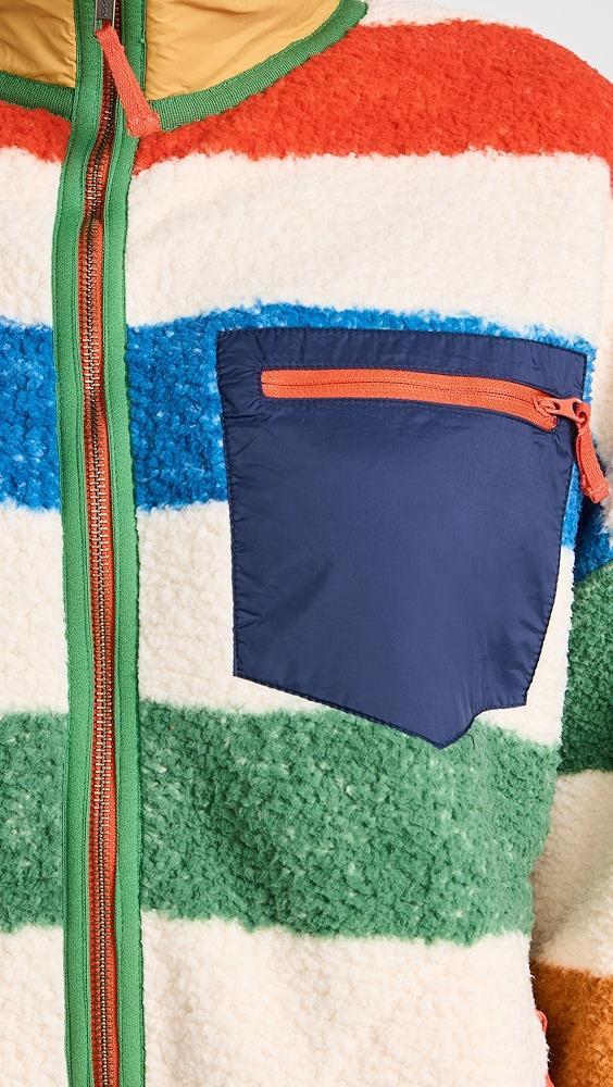 THE GREAT Outdoors The Plush Colorblock Terrain Full Zip | Shopbop Product Image