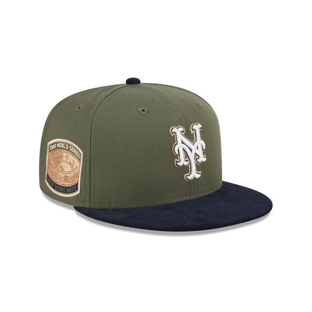 New York Mets Olive Green 59FIFTY Fitted Hat Male Product Image