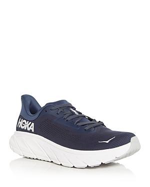 HOKA Mens Arahi 7 - Running Shoes Black/White Product Image