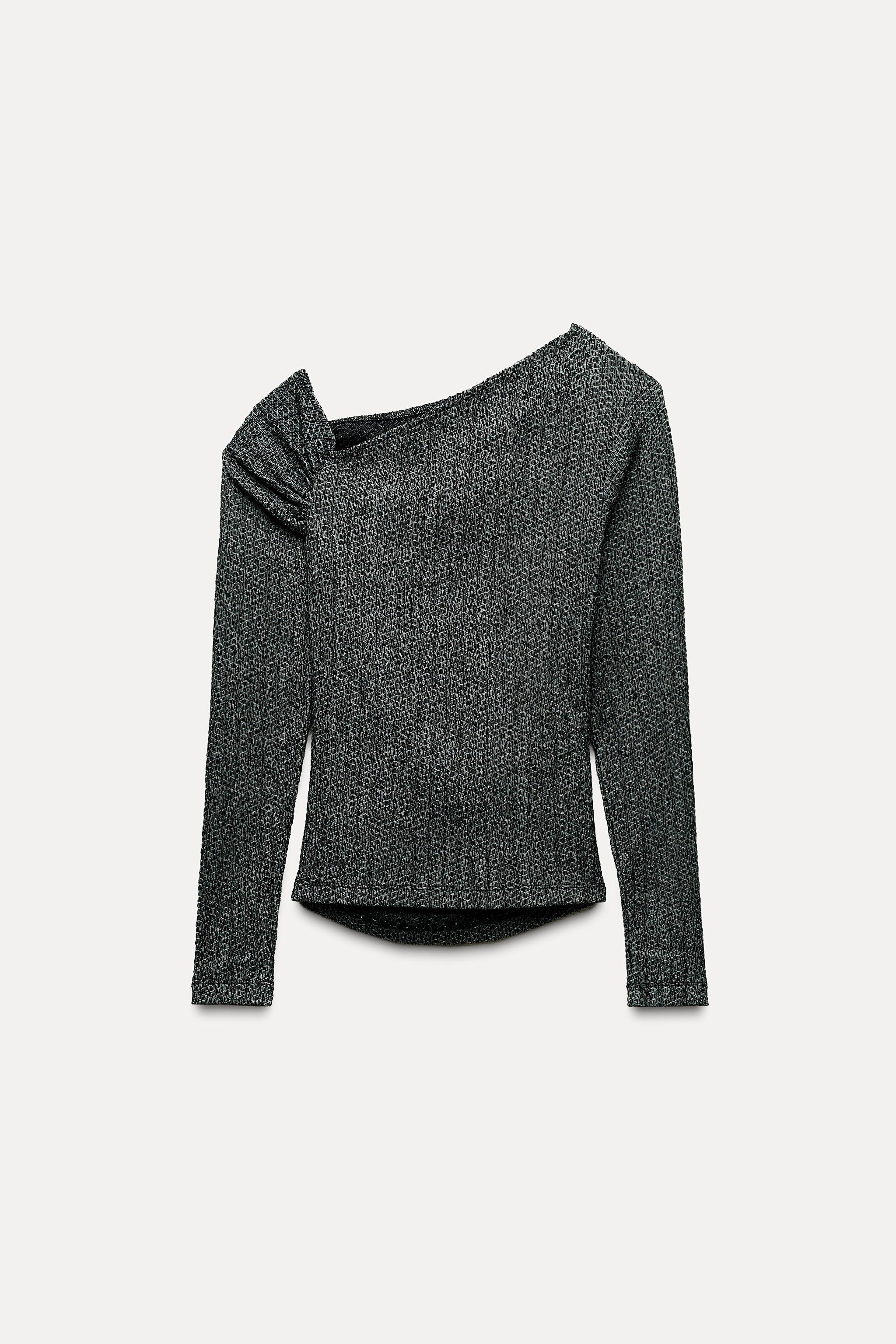 TEXTURED ASYMMETRIC TOP Product Image