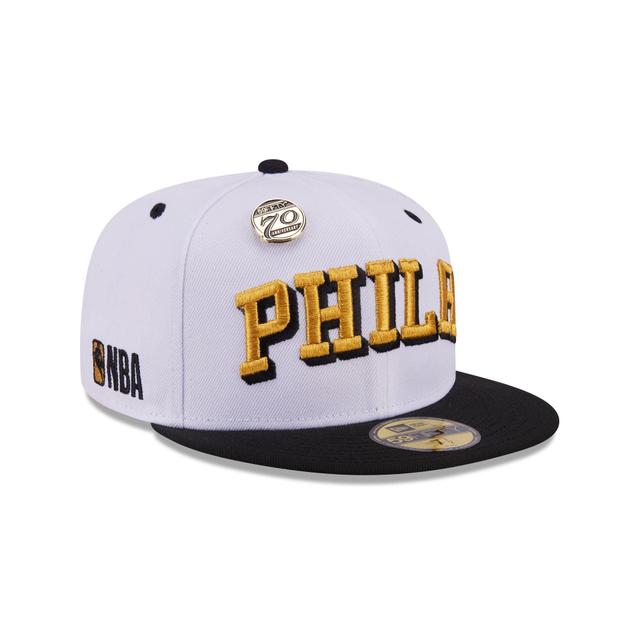 Philadelphia 76ers 70th Anniversary 59FIFTY Fitted Hat Male Product Image