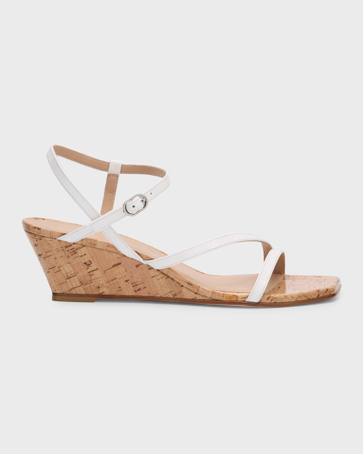 Oasis Patent Ankle-Strap Wedge Sandals Product Image