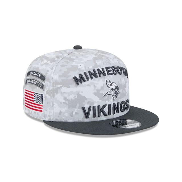 Minnesota Vikings 2024 Salute to Service 9FIFTY Snapback Hat Male Product Image