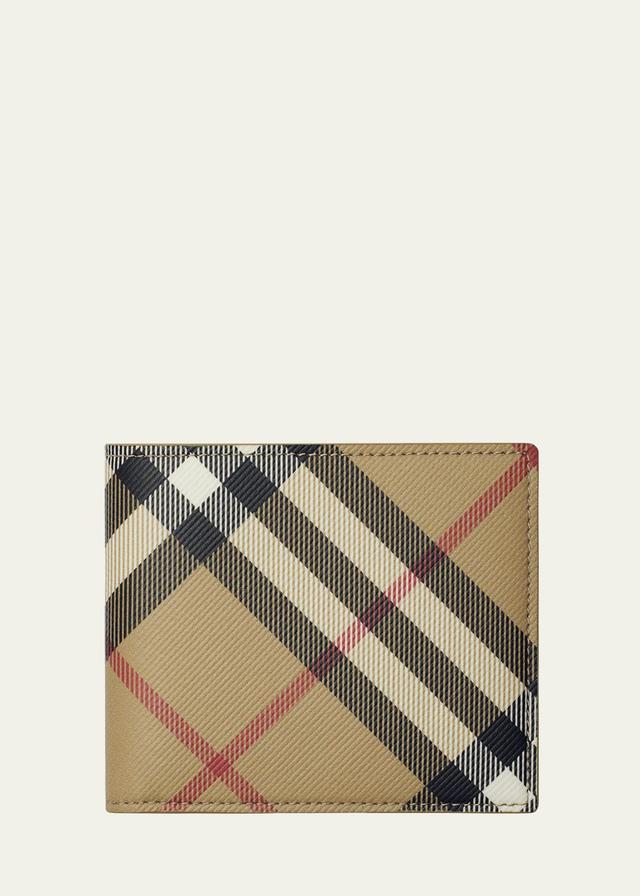 Mens Check Bifold Wallet Product Image