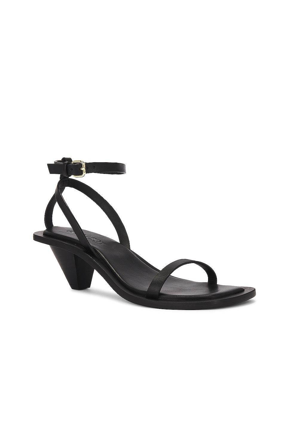 A.EMERY Irving Heeled Sandal in Black - Black. Size 38 (also in 35, 36, 37, 39, 40). Product Image