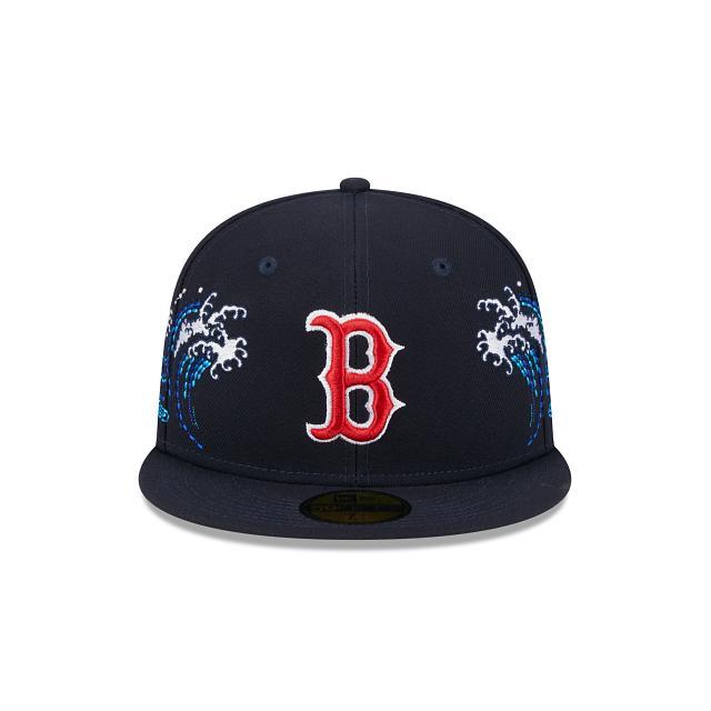 Boston Red Sox Tonal Wave 59FIFTY Fitted Hat Male Product Image