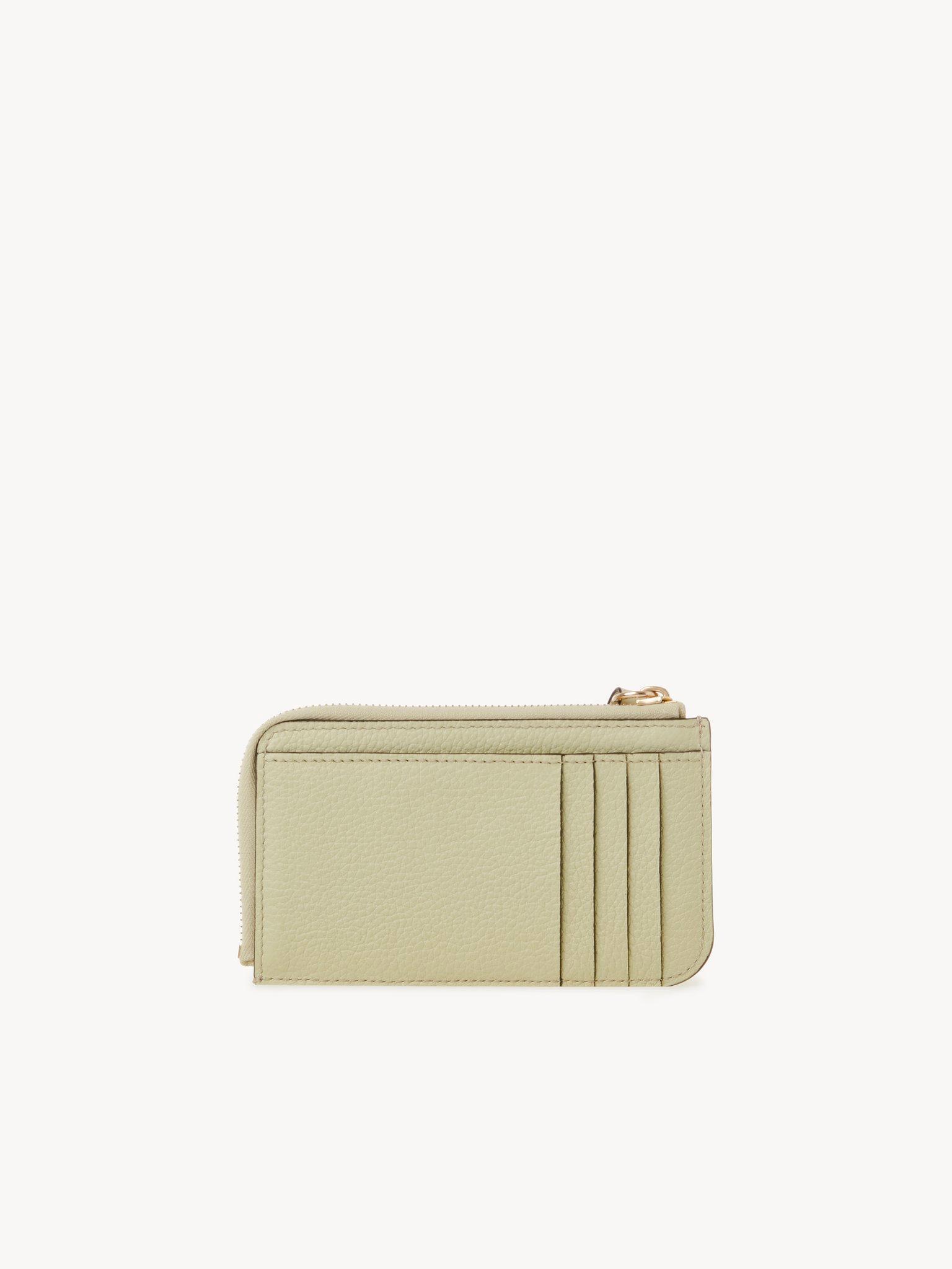 Alphabet wallet in grained leather Product Image