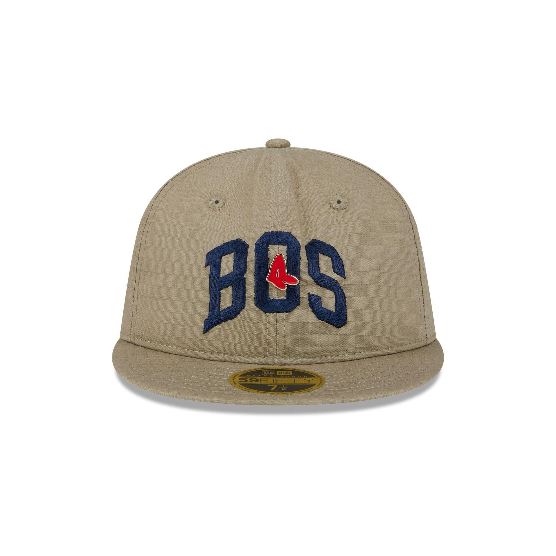 Boston Red Sox Logo Pin Retro Crown 59FIFTY Fitted Hat Male Product Image