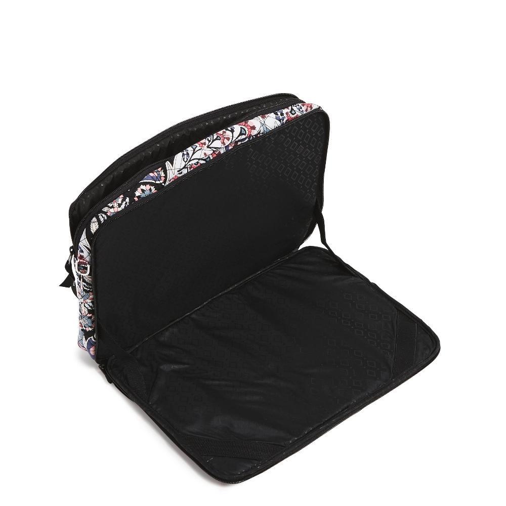 Vera Bradley Women's Outlet Cotton Laptop Workstation Crossbody Ornate Blooms Product Image