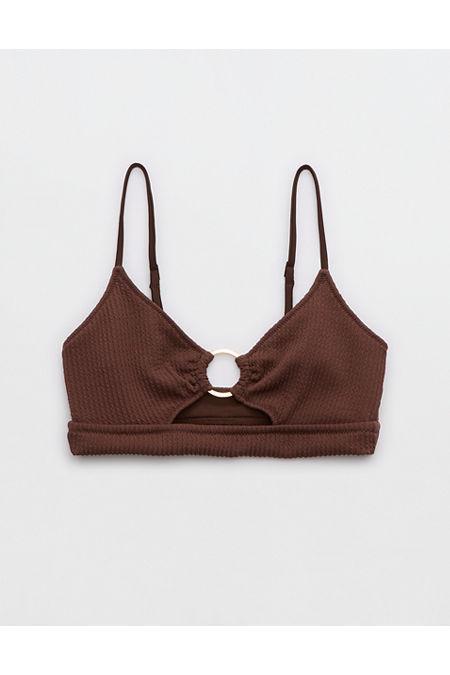 Aerie Crinkle Scoop Cutout Bikini Top Women's Product Image