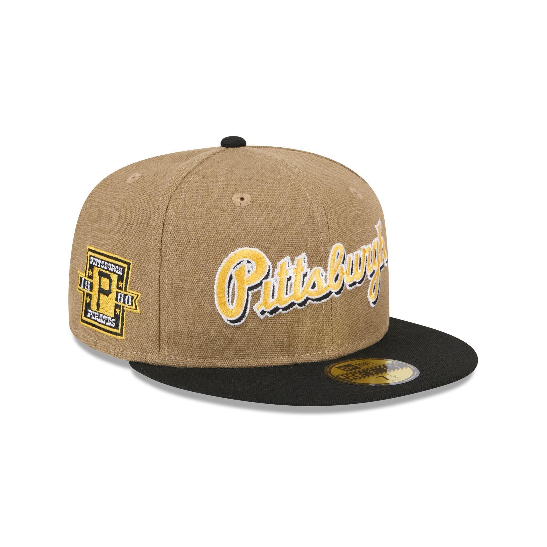 Pittsburgh Pirates Canvas Crown 59FIFTY Fitted Hat Male Product Image