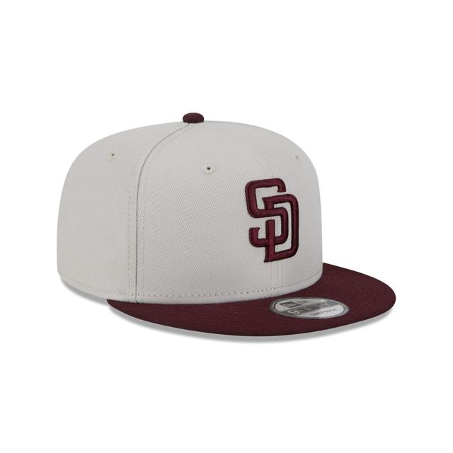 San Diego Padres Mauve Visor 9FIFTY Snapback Hat Male Product Image