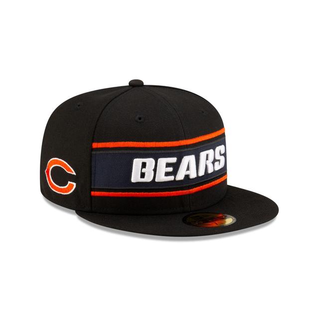 Chicago Bears 2024 Sideline Black 59FIFTY Fitted Hat Male Product Image