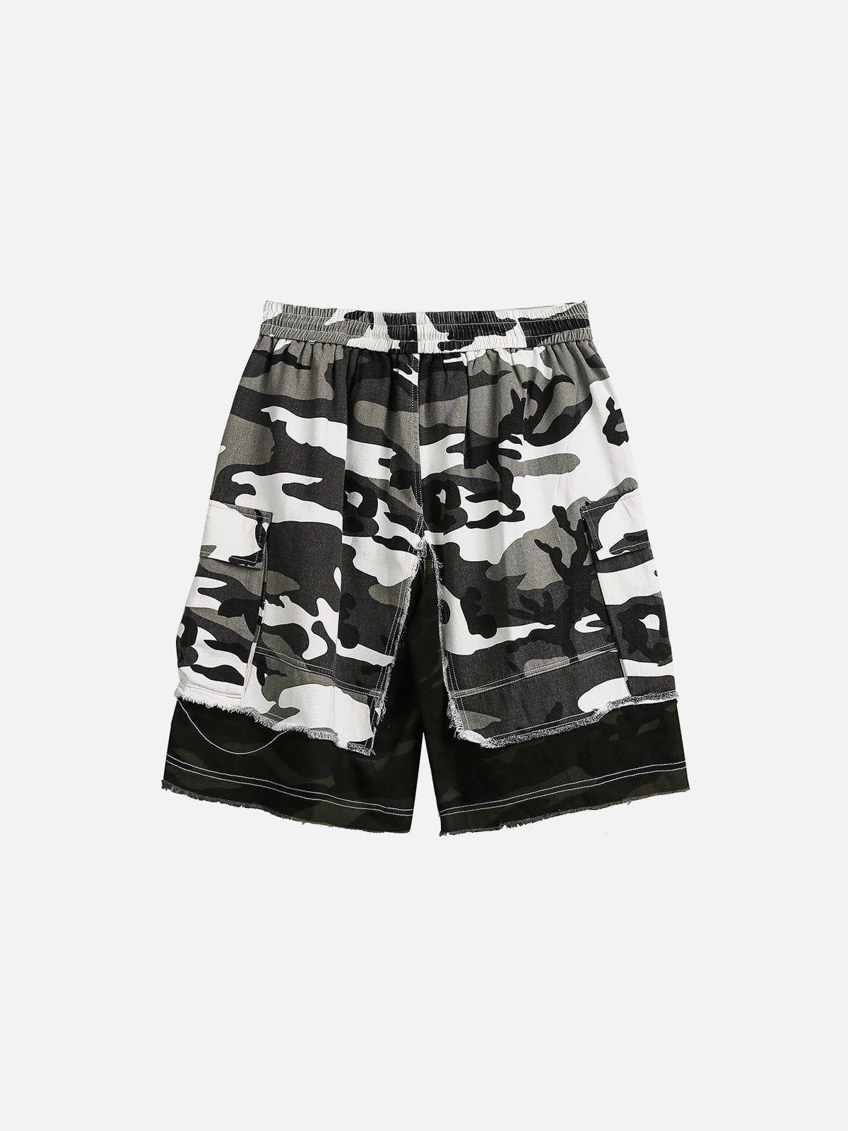 Aelfric Eden Camouflage Patchwork Shorts Product Image