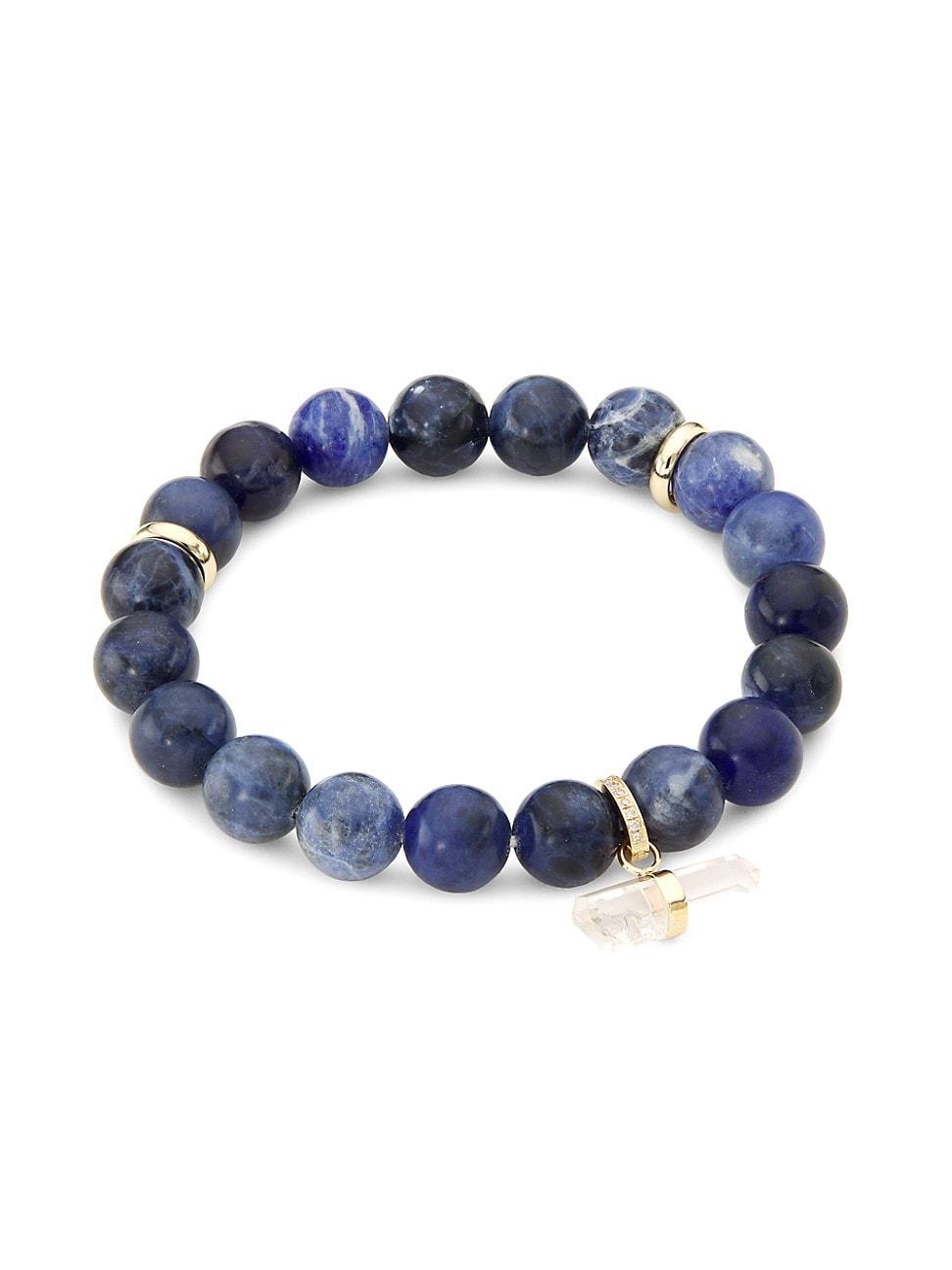 Womens Uluwatu 14K Yellow Gold & Multi-Gemstone Beaded Stretch Bracelet Product Image