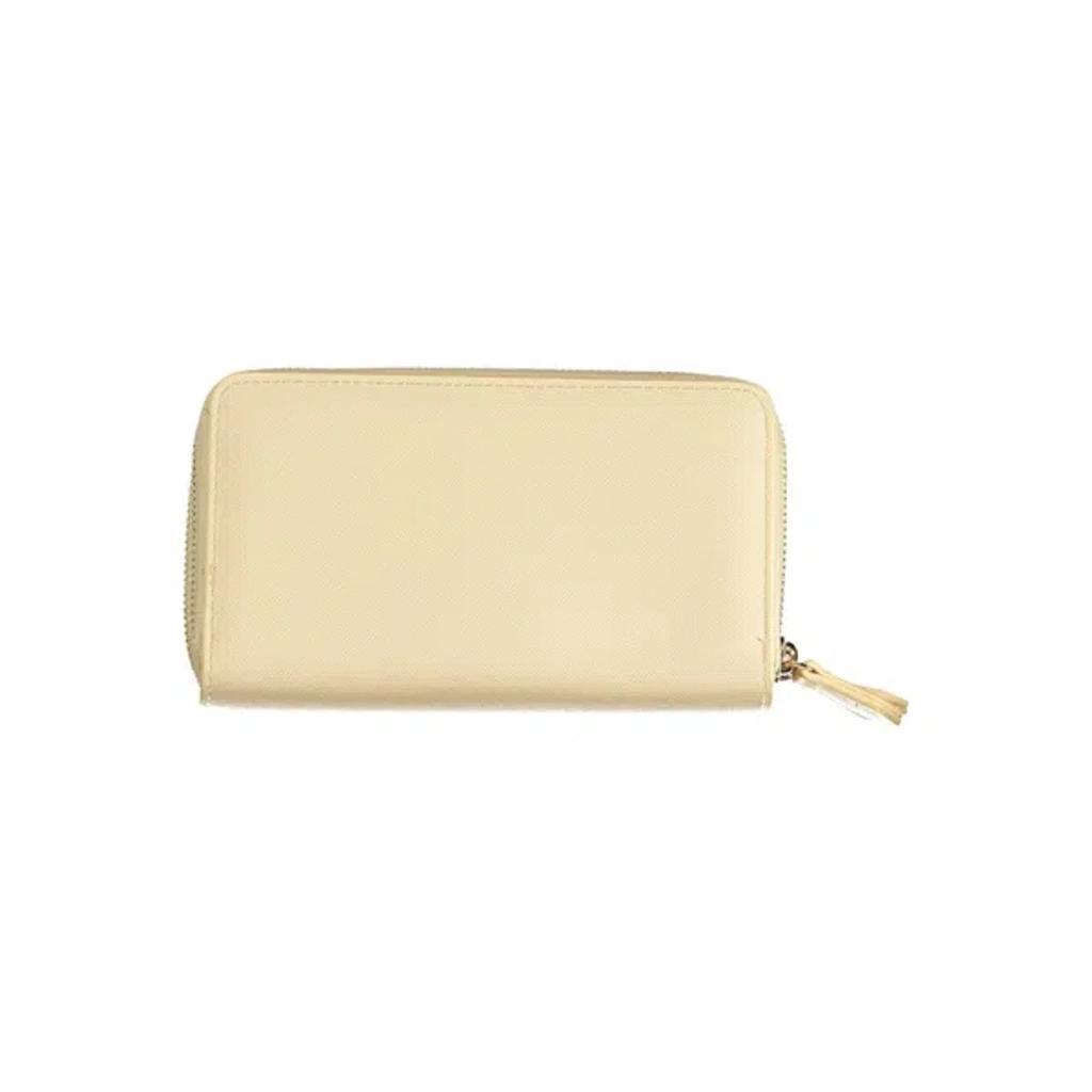 VALENTINO GARAVANI Beige Polyethylene Wallet In White Product Image