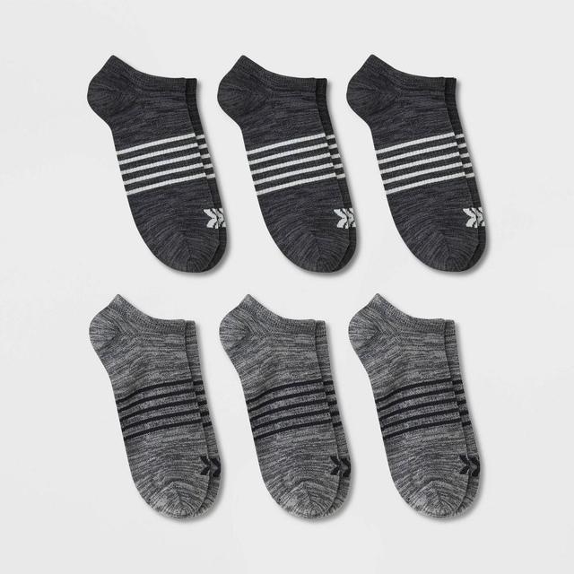 Mens Striped Light Weight Random Feed Socks 6pk - All In Motion 6-12 Product Image