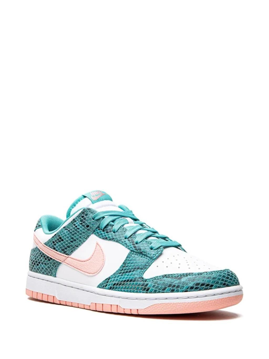 Green Dunk Low Sneakers In Washed Teal/bleached Product Image