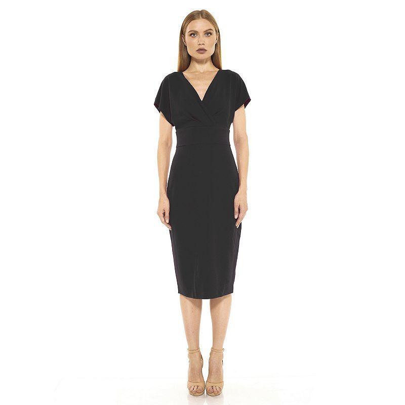 Womens ALEXIA ADMOR Naomi Draped Sheath Dress Product Image