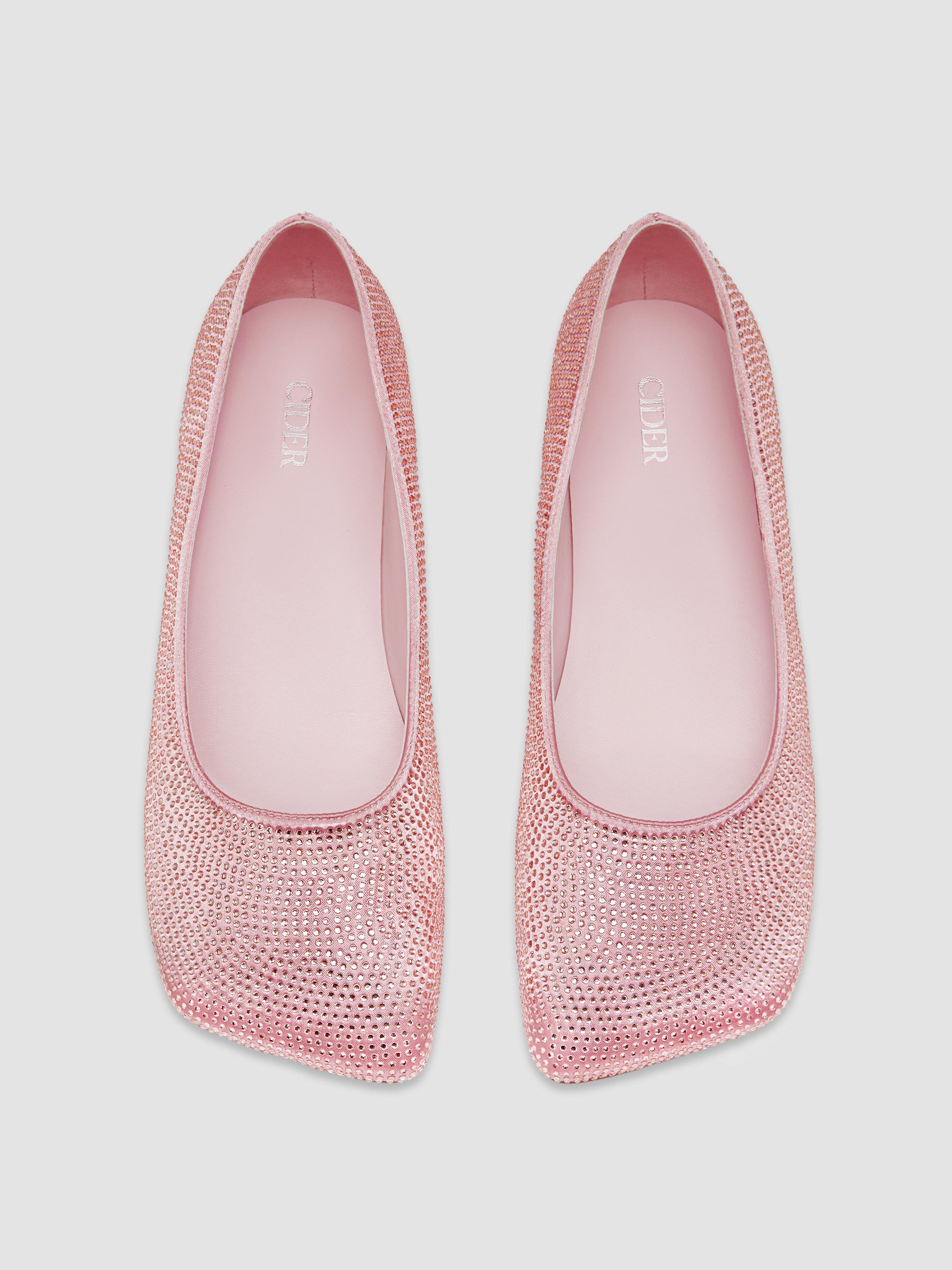 RHINESTONE SQUARE TOE MARY JANE FLATS Product Image