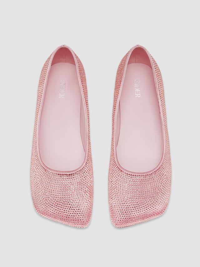 RHINESTONE SQUARE TOE MARY JANE FLATS Product Image