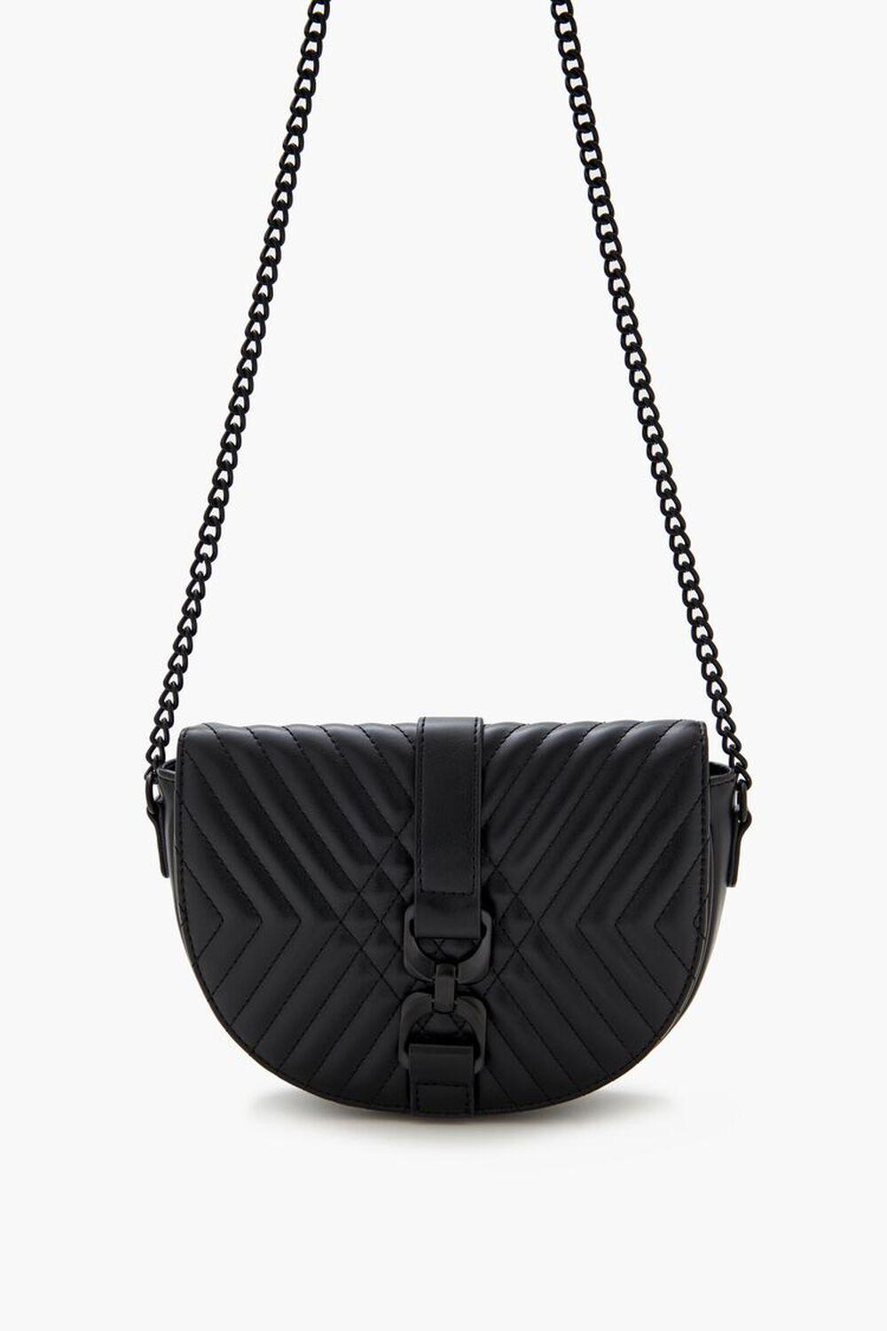 Quilted Crescent Crossbody Bag | Forever 21 Product Image