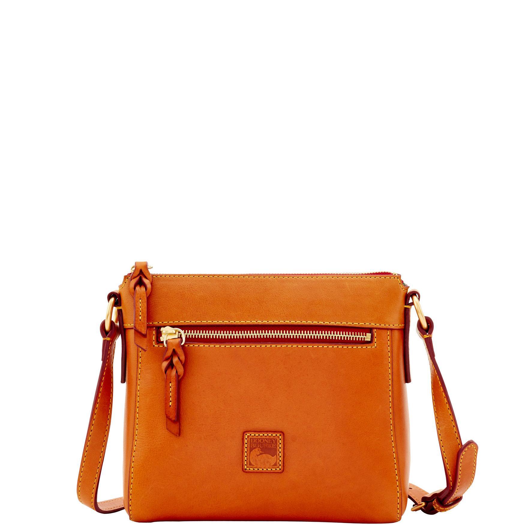 Dooney & Bourke Womens Florentine Allison Crossbody Leather Shoulder Bag in Bordeaux Product Image