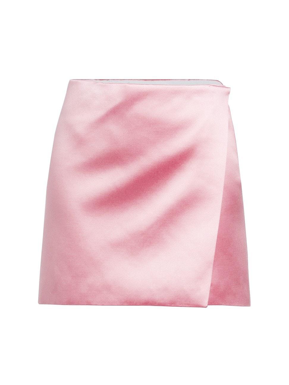 Womens Duchess Satin Miniskirt Product Image