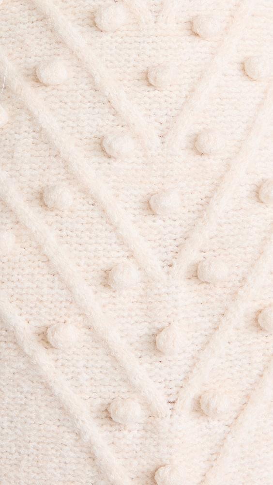 English Factory Pom Pom Detail Long Sleeve Sweater | Shopbop Product Image