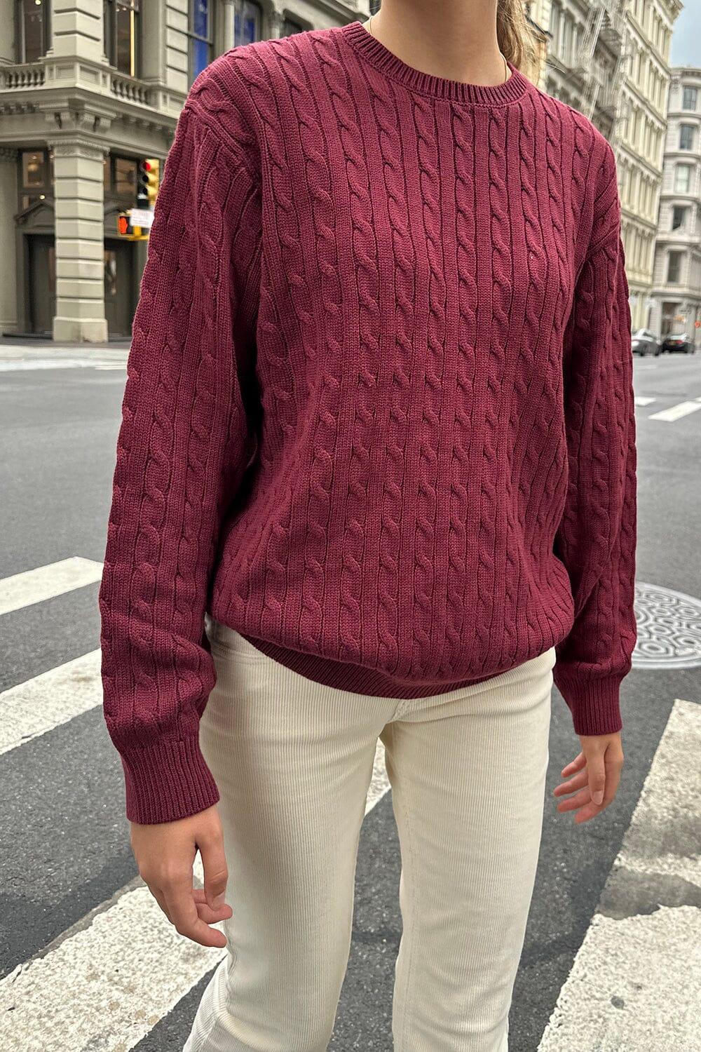 Brianna Cotton Cable Knit Sweater product image