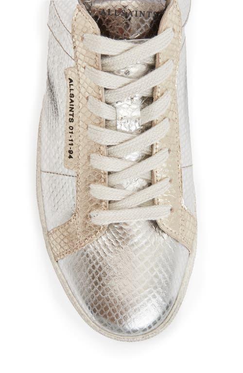 Sheer Low Top Sneaker In Silver/gold Product Image