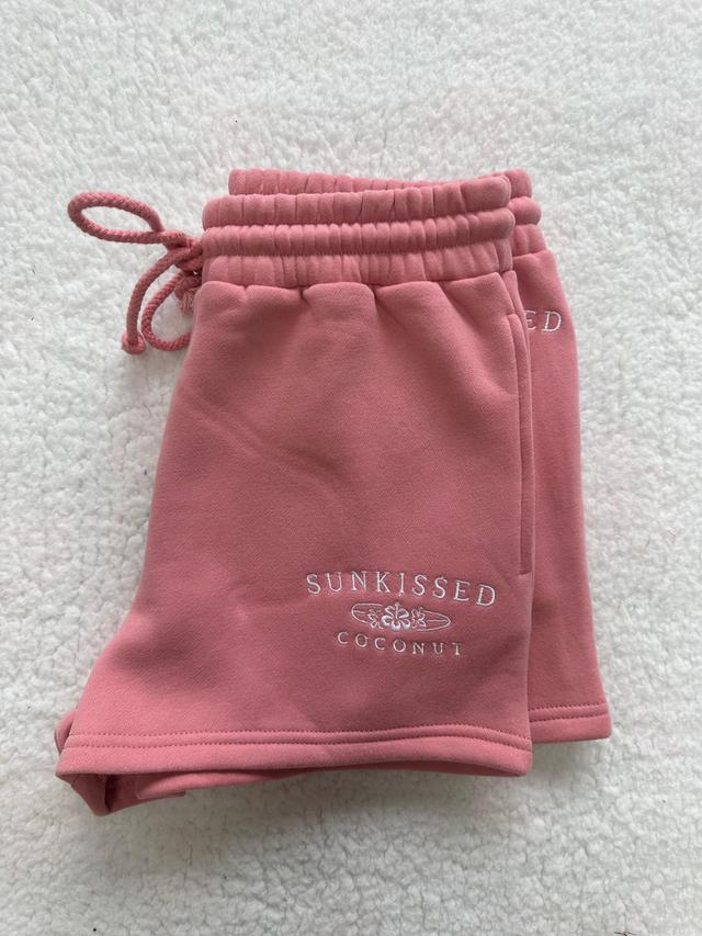 Taylor Ice Cream Pink Embroider Sunkissedcoconut Shorts Product Image