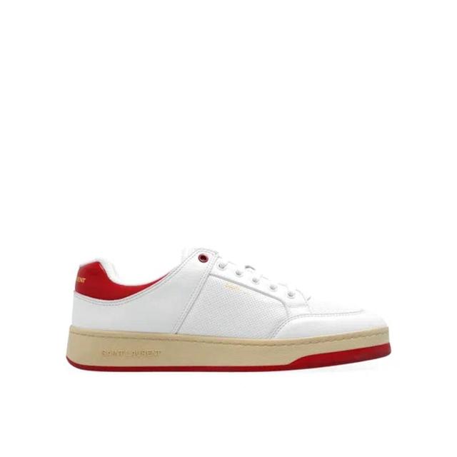 Leather Sneakers In White Product Image