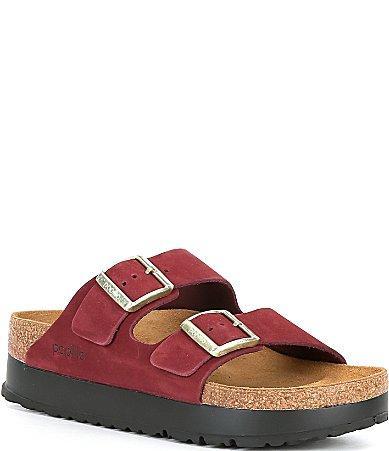 Papillio by Birkenstock Womens Arizona Suede Nubuck Platform Sandals Product Image