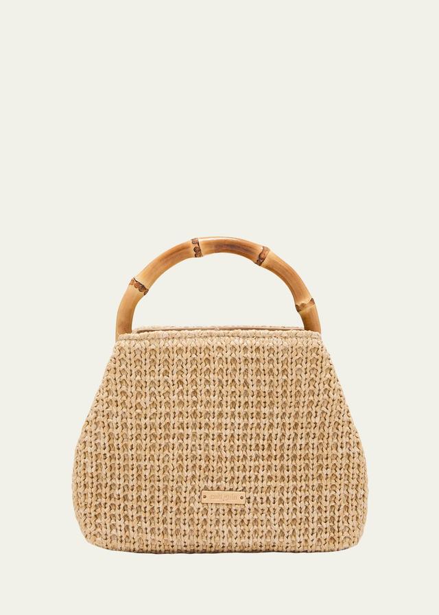 Cult Gaia Solene Mini Crossbody in Beige. Product Image