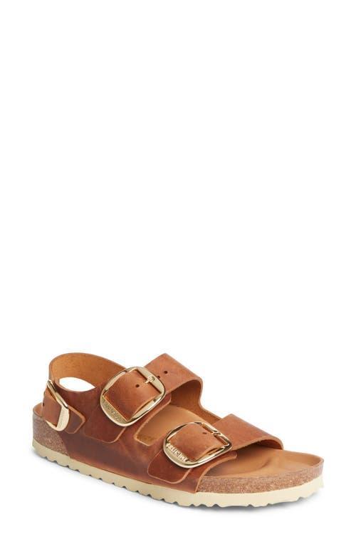 Womens Milano Big Buckle Leather Sandals Product Image