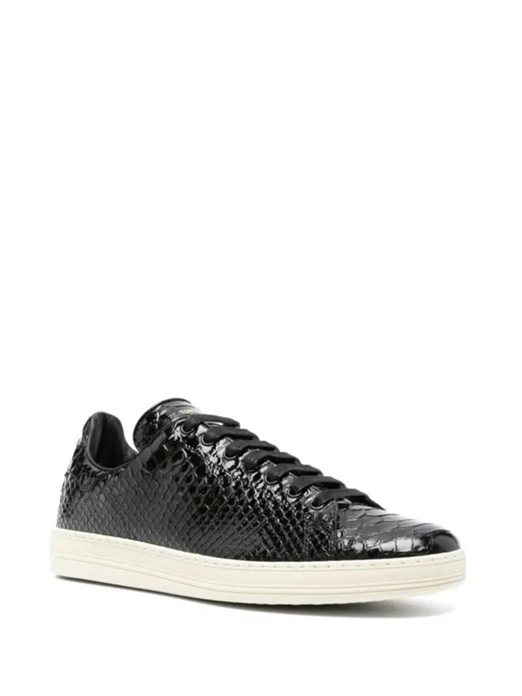 Patent Python Warwick Sneakers In Black Product Image