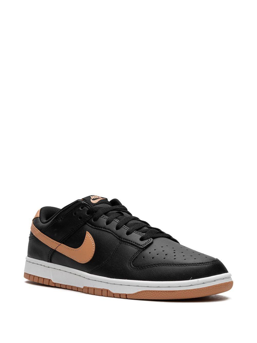 NIKE Dunk Low "black/amber Brown" Sneakers Product Image