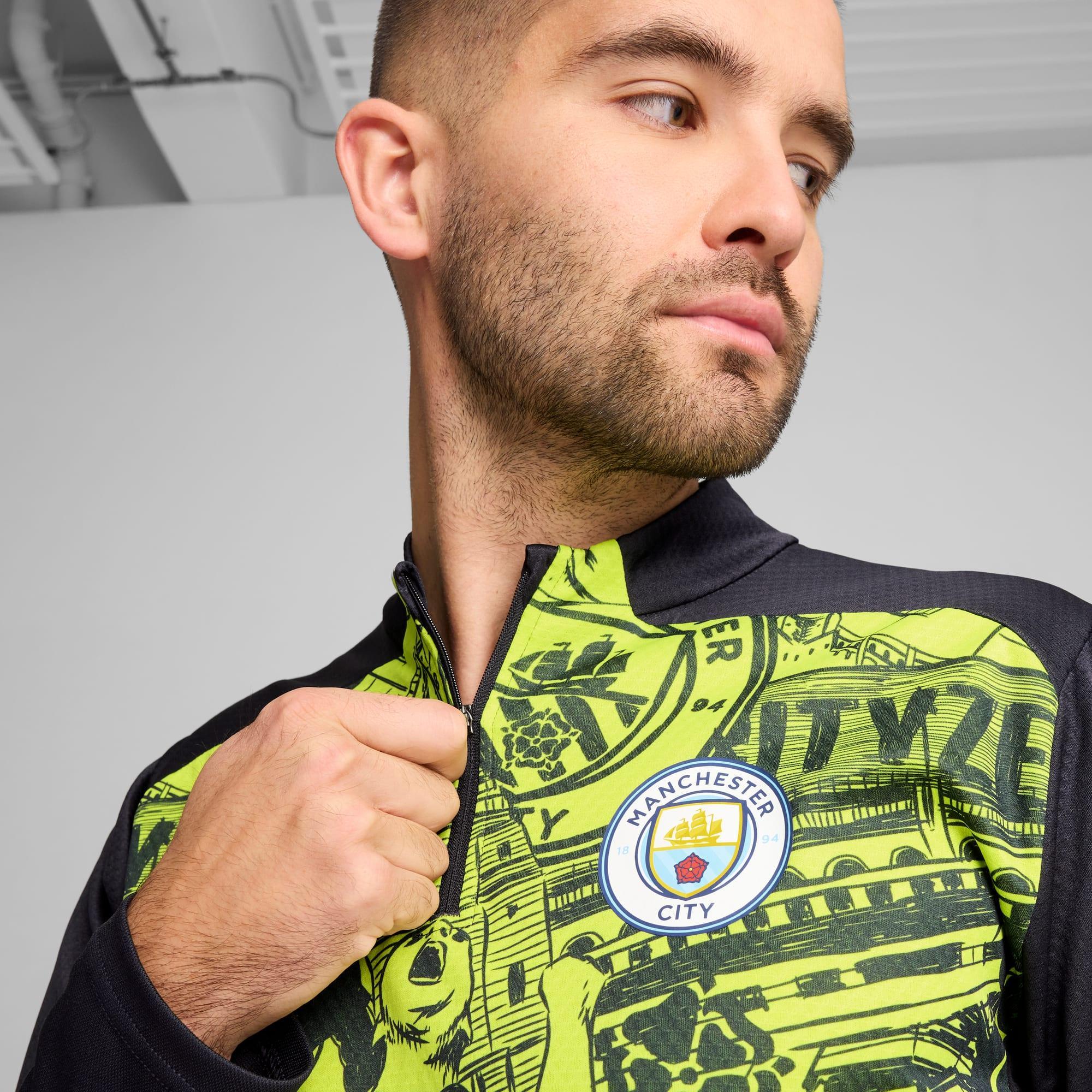 PUMA Manchester City 24/25 Pre-Match Quarter-Zip Men's Top Product Image