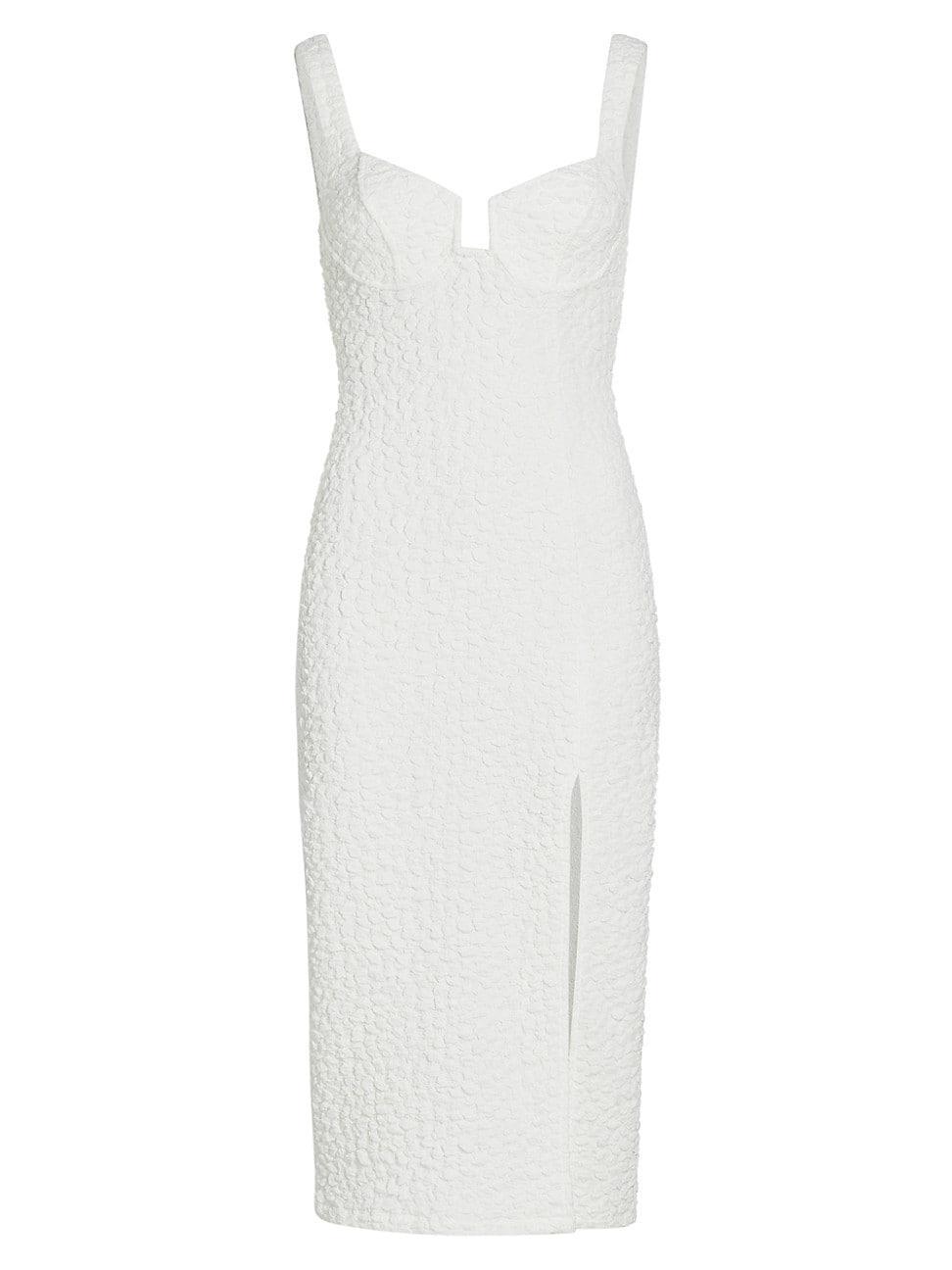 Womens Wylla Textured Sleeveless Midi-Dress Product Image