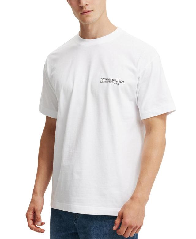 Cotton On Mens Box Fit Easy T-Shirt - Pineneedle Green/747 West Avenue Product Image