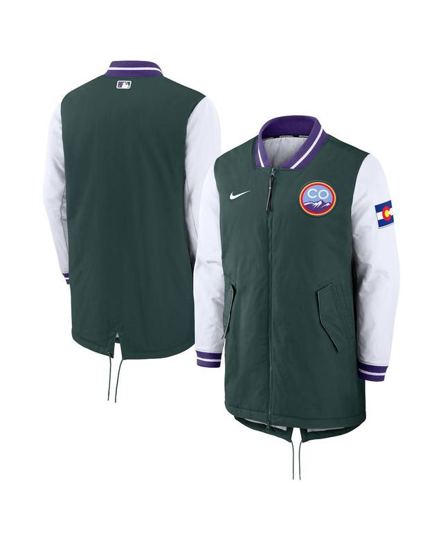 Mens Nike Colorado Rockies Authentic Collection 2022 City Connect Full-Zip Dugout Jacket Product Image