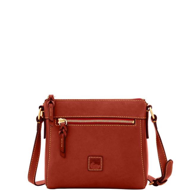 Dooney & Bourke Womens Florentine Allison Crossbody Leather Shoulder Bag in Bordeaux Product Image