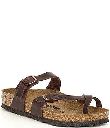 Birkenstock Womens Mayari Oiled Leather Thong Sandals Product Image