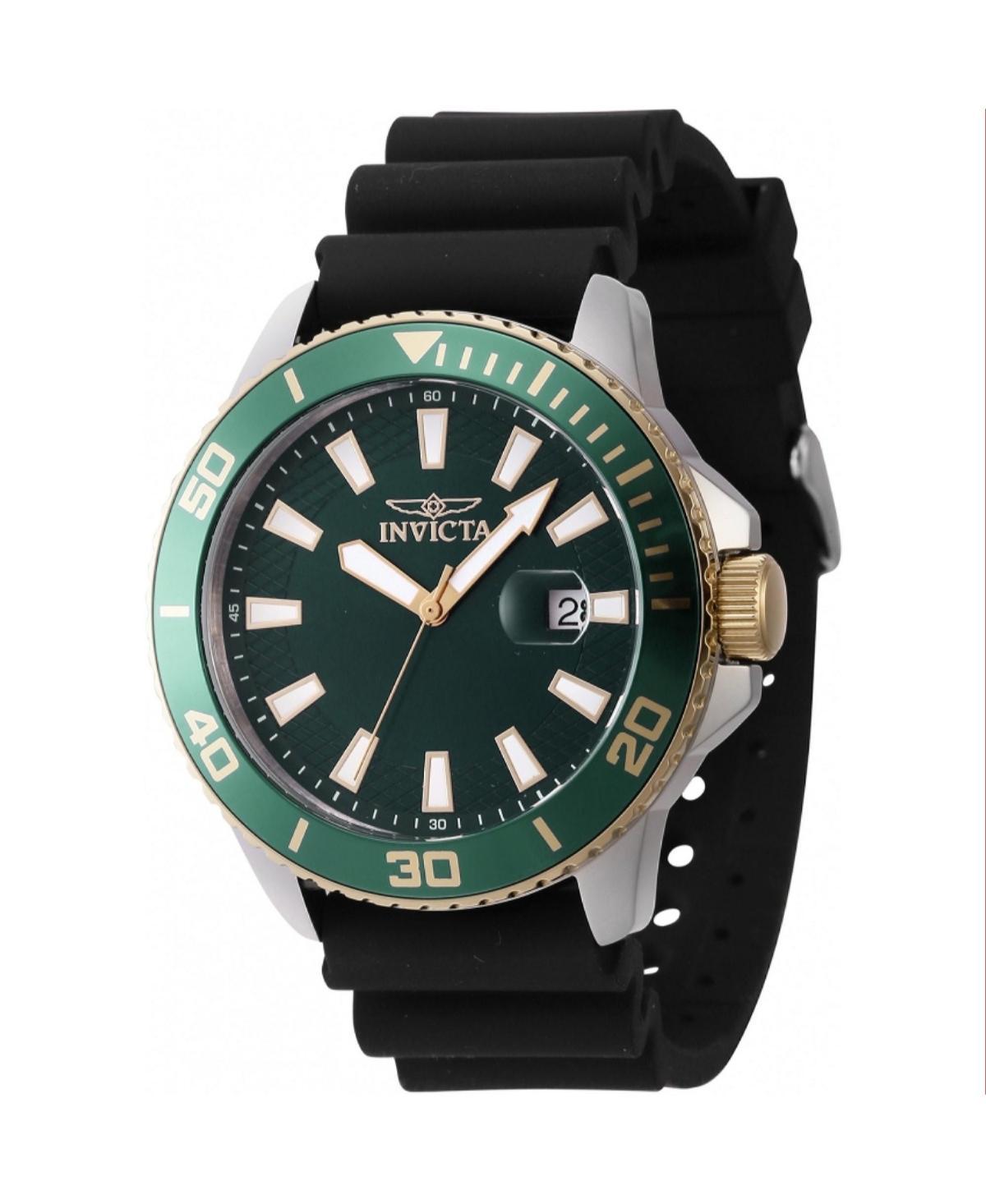 Invicta Mens 46093 Pro Diver Quartz 3 Hand Green Dial Watch - Green Product Image